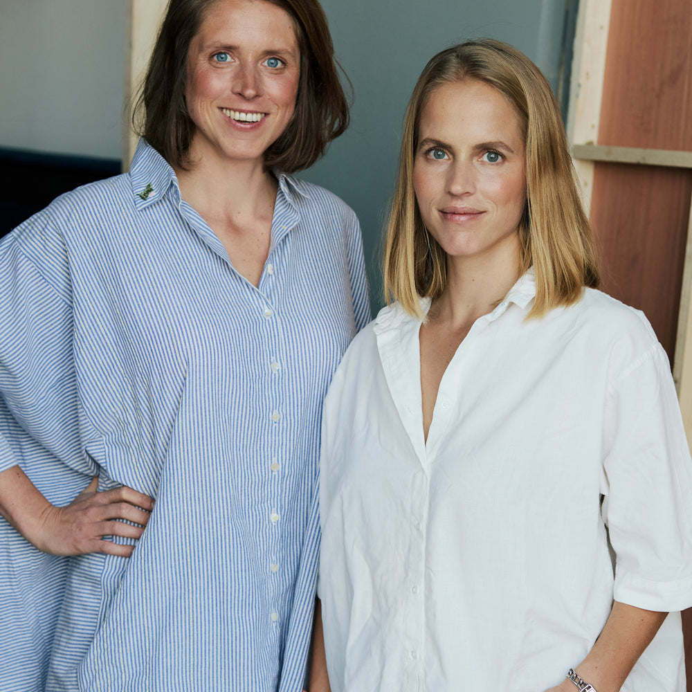 Picture showing the team behind Surya Swimwear, sisters Amelie Jageneau and Christine Jageneau.