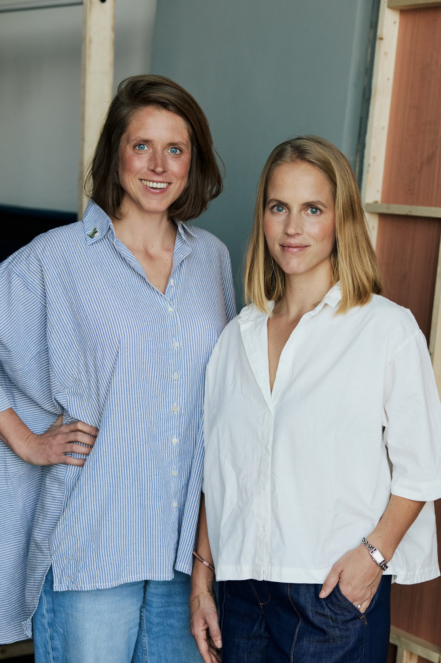 Picture showing the team behind Surya Swimwear, sisters Amelie Jageneau and Christine Jageneau.